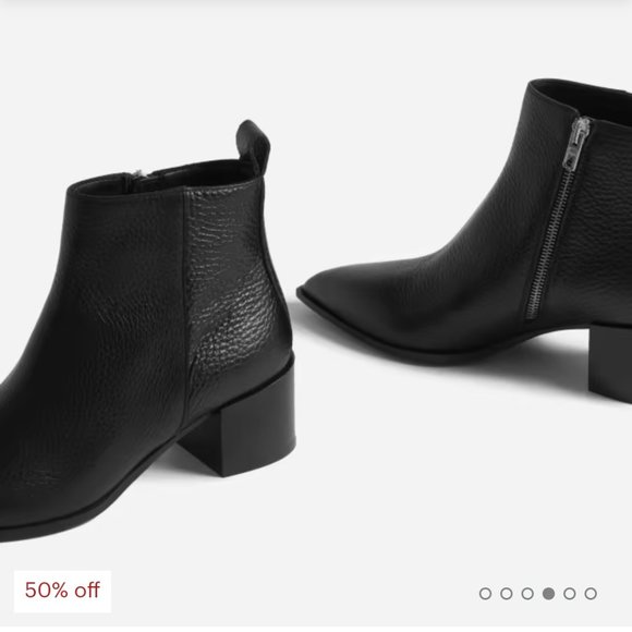 Everlane Black Ankle Boots - Picture 4 of 9